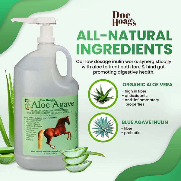 Aloe-Agave supplement for horses and other large animals by Doc Hoag's - OriginalUdderBalm.com