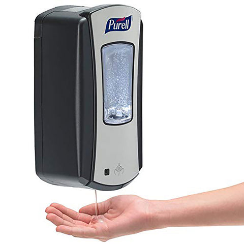 PURELL LTX-12 Touch-Free Dispenser – Chrome/Black (1928-04) – Wall Mount
