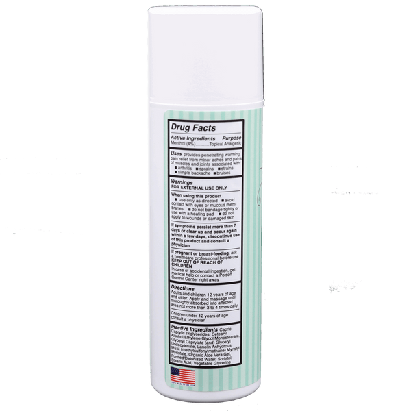 Menthol Pain Relief Cream 4% Topical Analgesic for Muscle and Joint