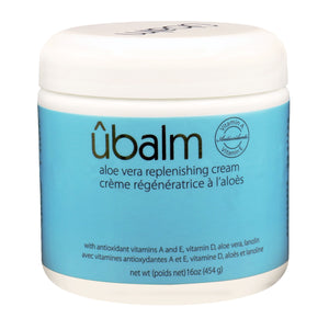 ubalm Blue - Salon Formula Aloe Vera Replenishing Night Cream With Light Floral Fragrance (16 fl oz)