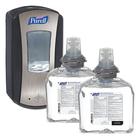 PURELL LTX-12 Dispenser + 2 Refill Bundle – Model 1928-04 & 1905-02 – SPECIAL PURCHASE